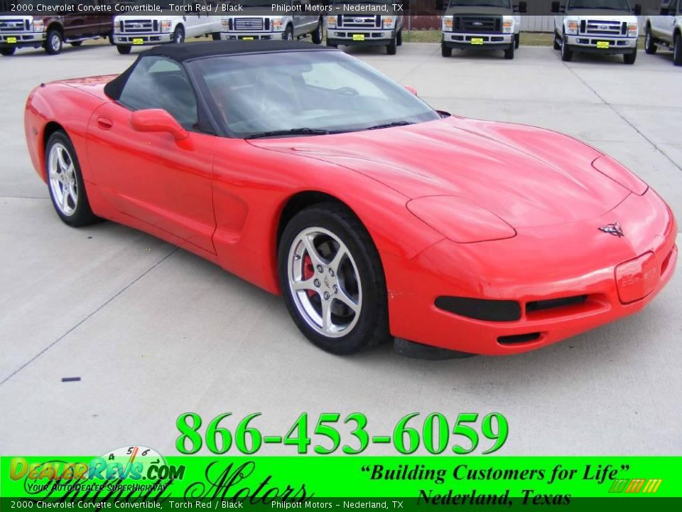 2000 Chevrolet Corvette Convertible Torch Red / Black Photo #1
