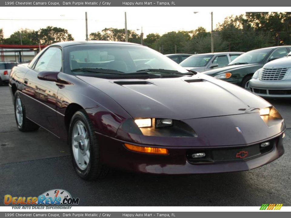 1996 Chevrolet Camaro Coupe Dark Purple Metallic / Gray Photo #5