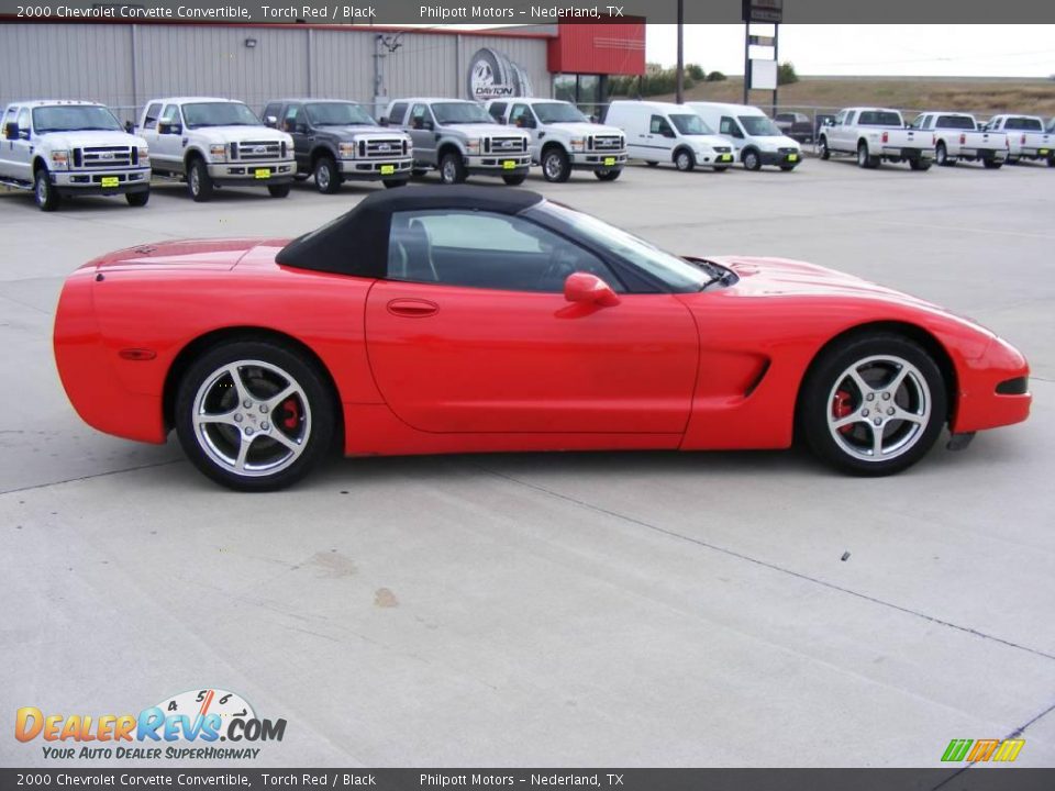 2000 Chevrolet Corvette Convertible Torch Red / Black Photo #2