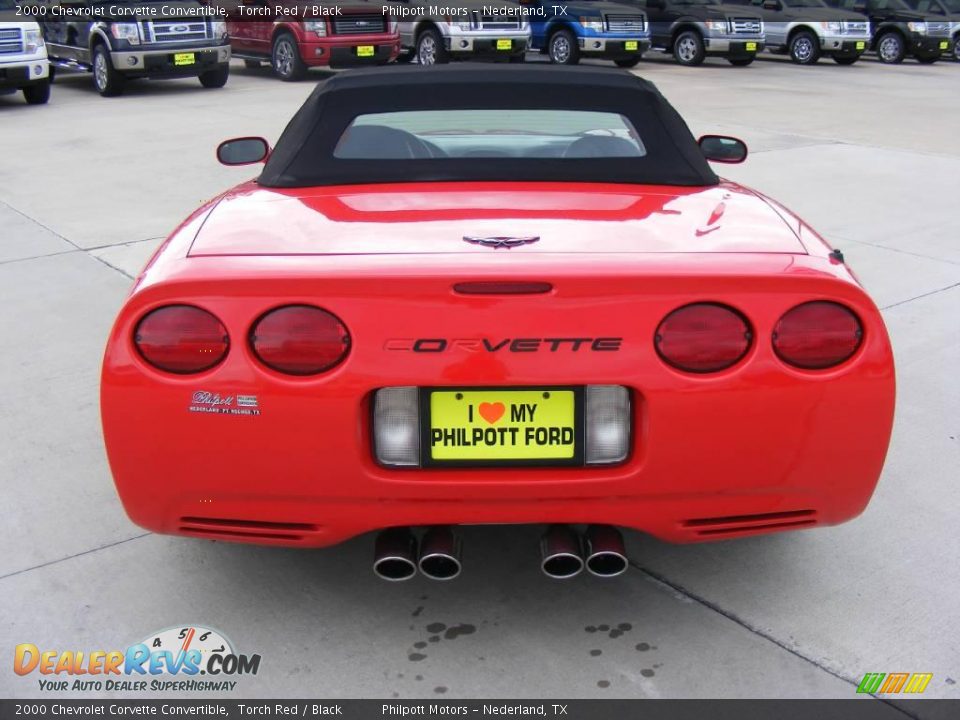 2000 Chevrolet Corvette Convertible Torch Red / Black Photo #4
