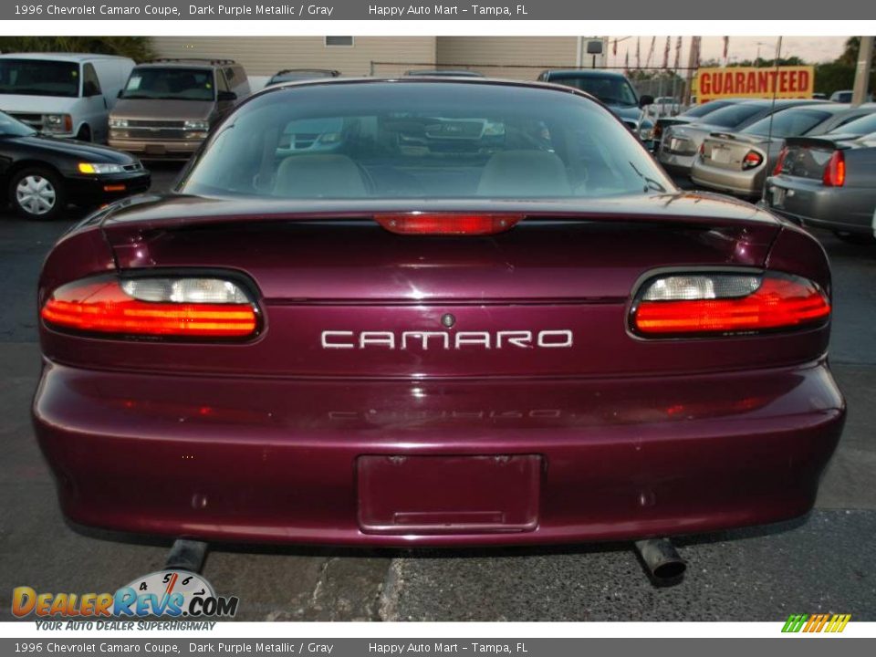 1996 Chevrolet Camaro Coupe Dark Purple Metallic / Gray Photo #9