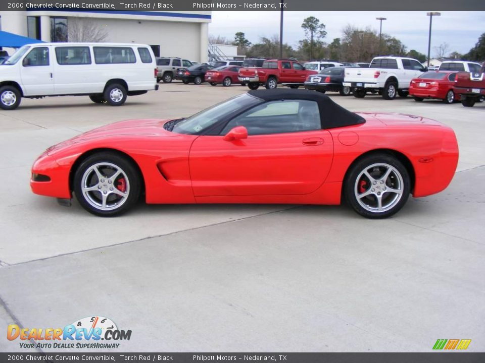 2000 Chevrolet Corvette Convertible Torch Red / Black Photo #6