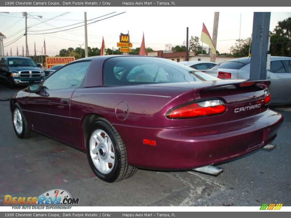 1996 Chevrolet Camaro Coupe Dark Purple Metallic / Gray Photo #10