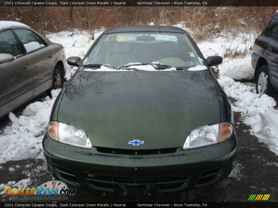2001 Chevrolet Cavalier Coupe Dark Colorado Green Metallic / Neutral Photo #2