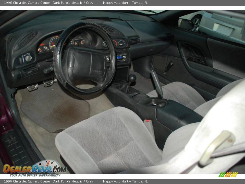 1996 Chevrolet Camaro Coupe Dark Purple Metallic / Gray Photo #11
