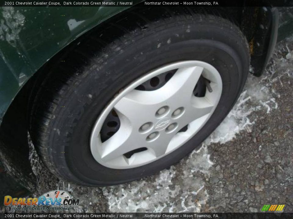 2001 Chevrolet Cavalier Coupe Dark Colorado Green Metallic / Neutral Photo #4