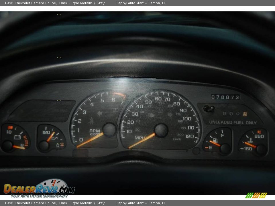 1996 Chevrolet Camaro Coupe Dark Purple Metallic / Gray Photo #13