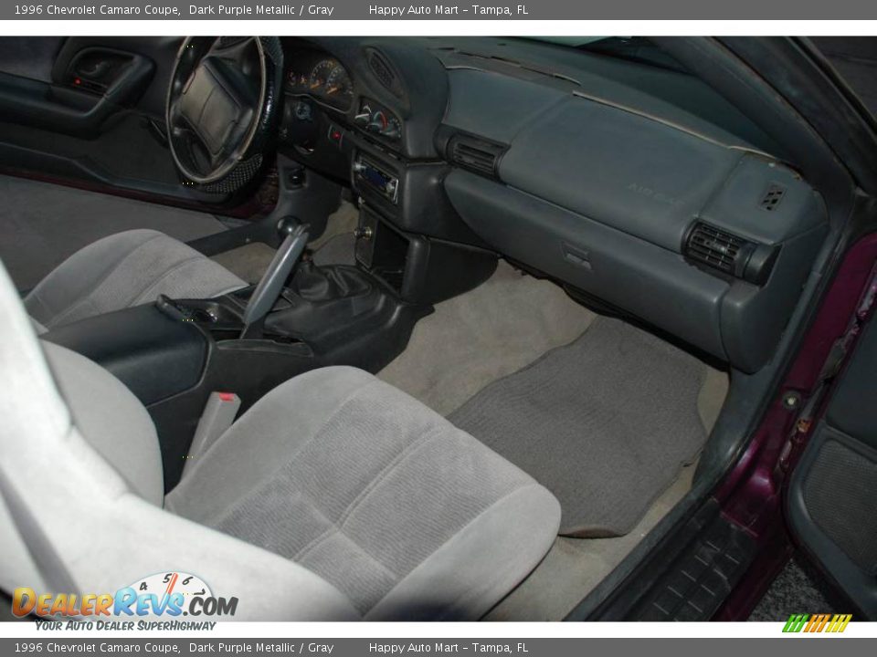1996 Chevrolet Camaro Coupe Dark Purple Metallic / Gray Photo #17