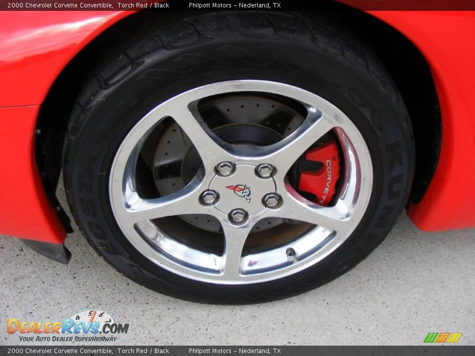 2000 Chevrolet Corvette Convertible Torch Red / Black Photo #13