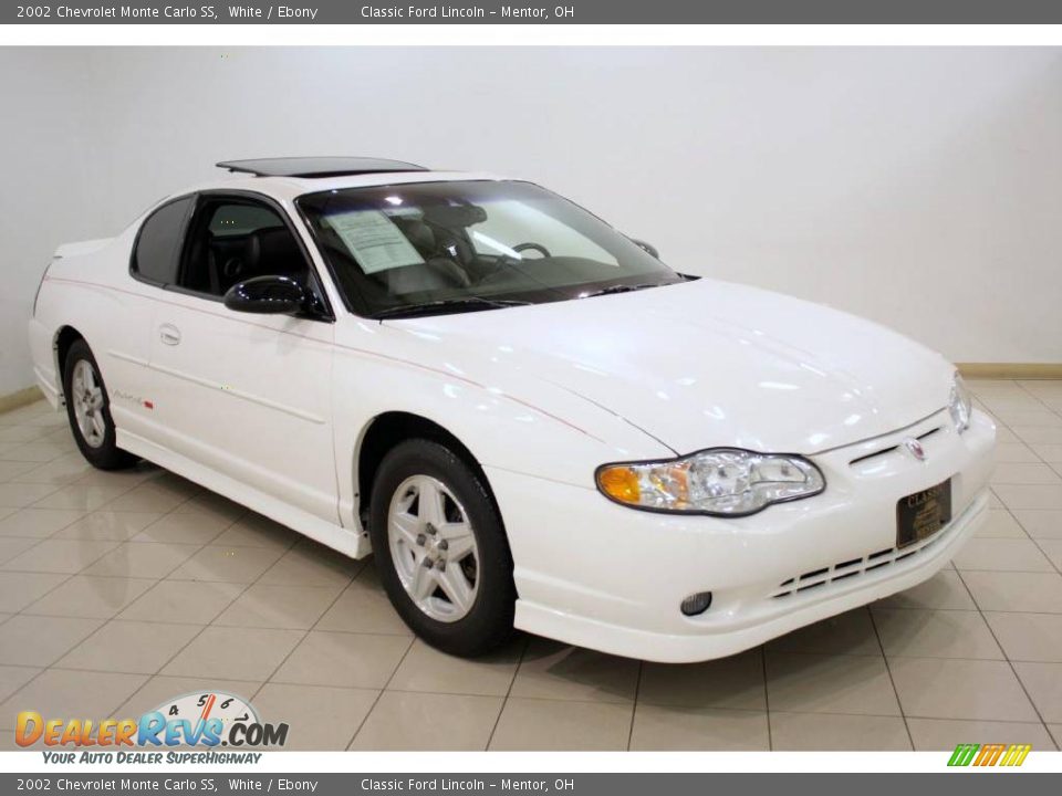 2002 Chevrolet Monte Carlo SS White / Ebony Photo #1