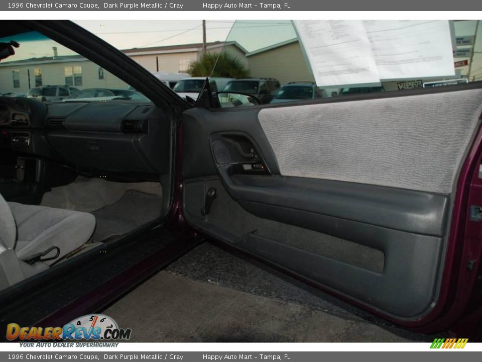 1996 Chevrolet Camaro Coupe Dark Purple Metallic / Gray Photo #19