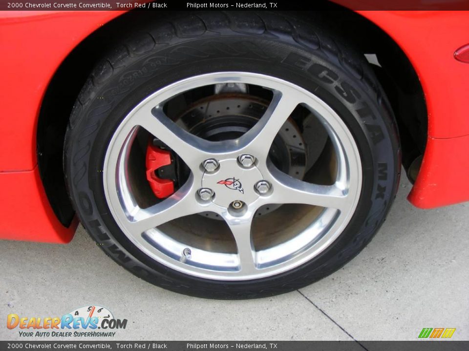 2000 Chevrolet Corvette Convertible Torch Red / Black Photo #14