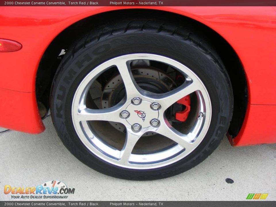 2000 Chevrolet Corvette Convertible Torch Red / Black Photo #15