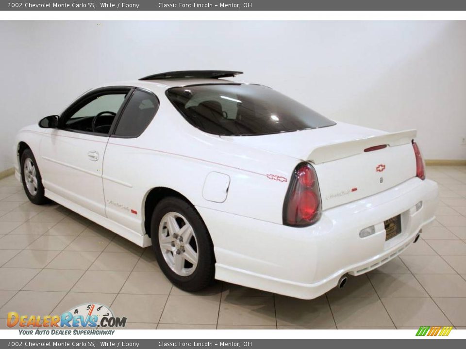 2002 Chevrolet Monte Carlo SS White / Ebony Photo #5