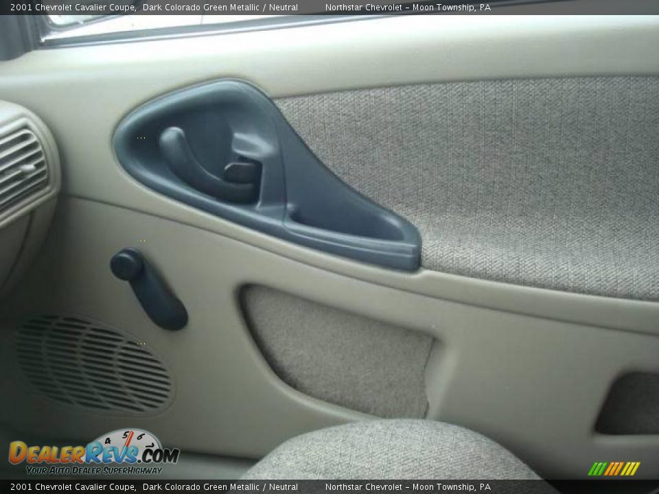 2001 Chevrolet Cavalier Coupe Dark Colorado Green Metallic / Neutral Photo #12