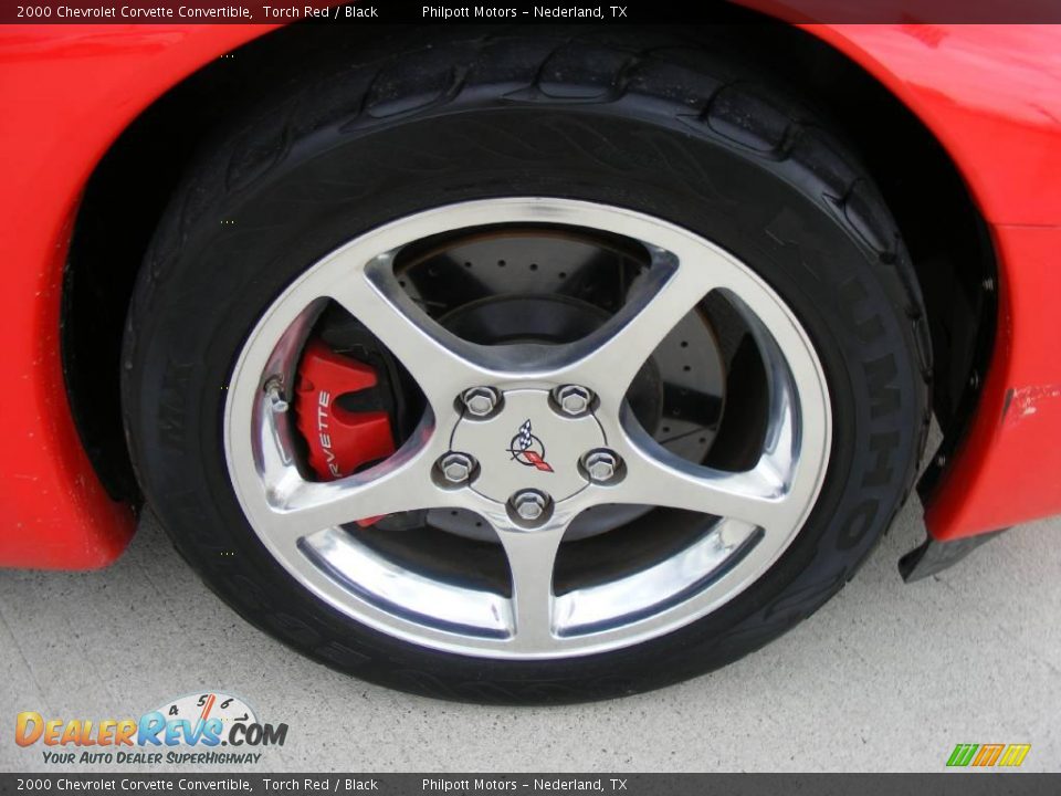 2000 Chevrolet Corvette Convertible Torch Red / Black Photo #16