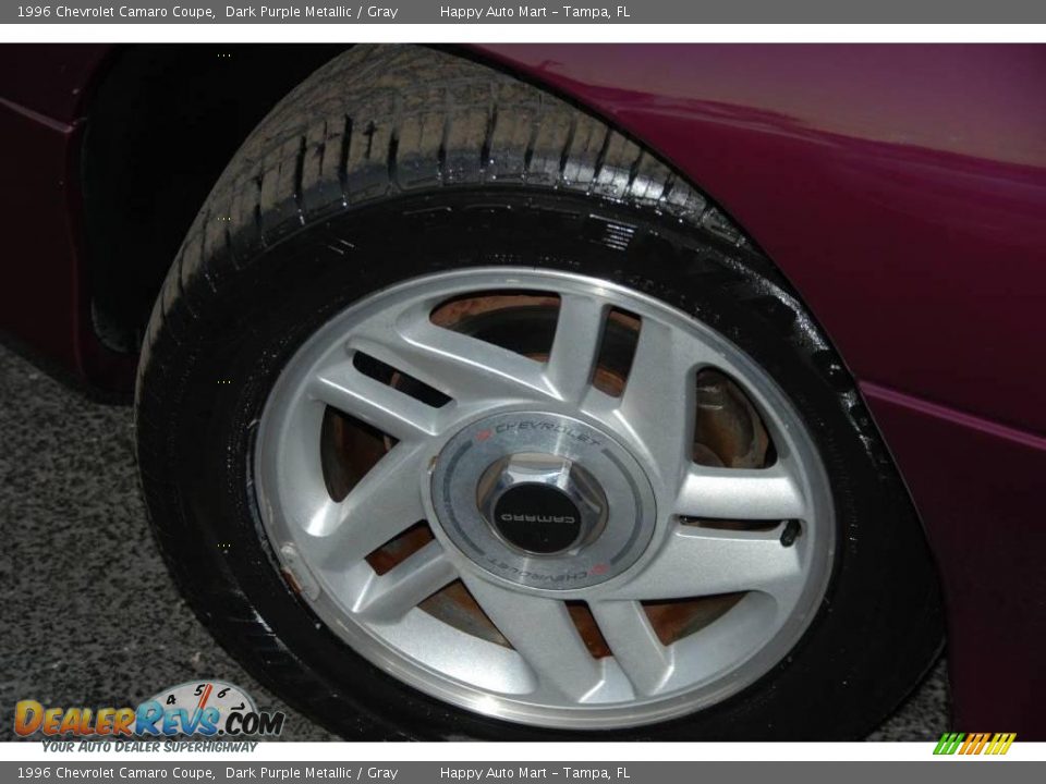 1996 Chevrolet Camaro Coupe Dark Purple Metallic / Gray Photo #25