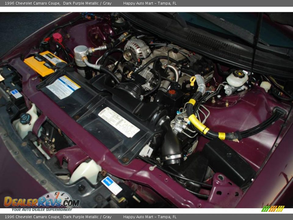 1996 Chevrolet Camaro Coupe Dark Purple Metallic / Gray Photo #28