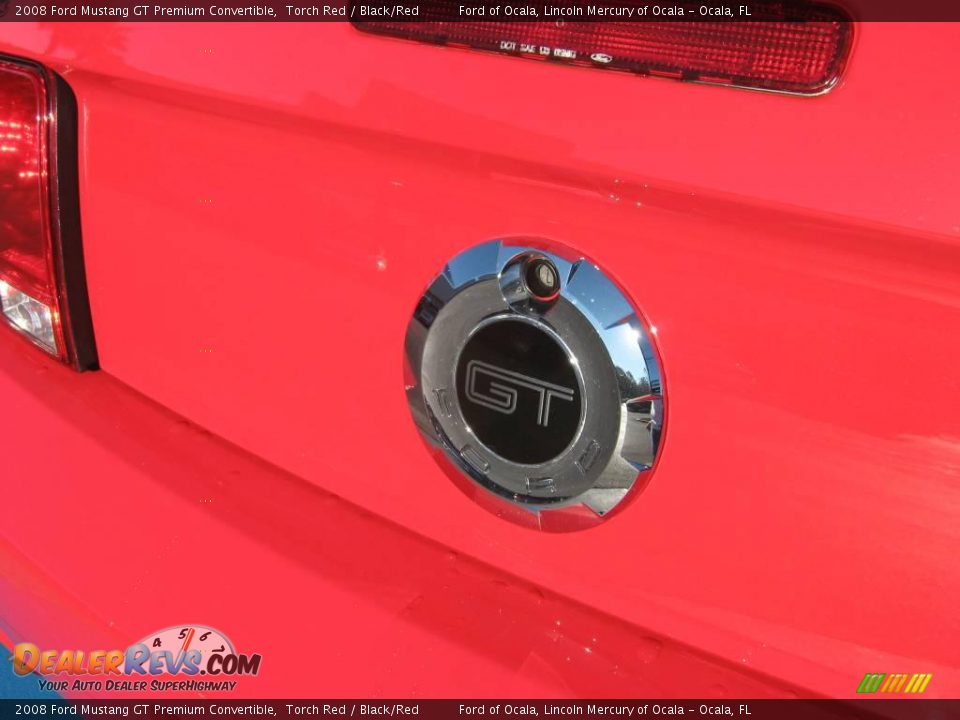 2008 Ford Mustang GT Premium Convertible Torch Red / Black/Red Photo #10