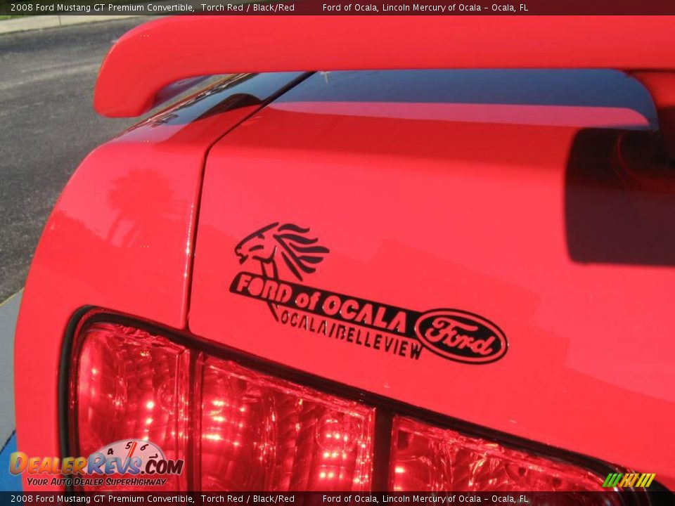 2008 Ford Mustang GT Premium Convertible Torch Red / Black/Red Photo #11