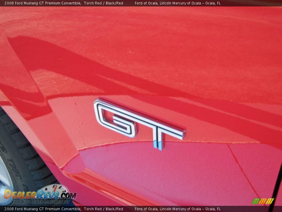 2008 Ford Mustang GT Premium Convertible Torch Red / Black/Red Photo #12