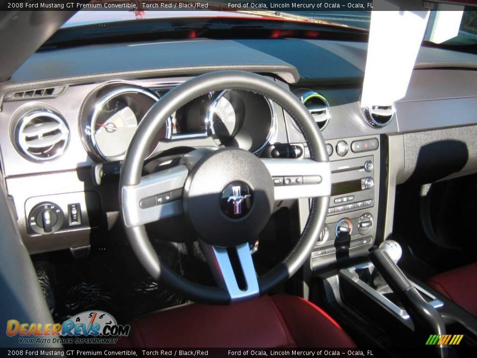 2008 Ford Mustang GT Premium Convertible Torch Red / Black/Red Photo #16