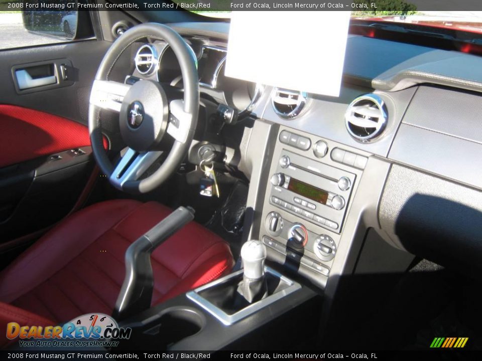 2008 Ford Mustang GT Premium Convertible Torch Red / Black/Red Photo #17