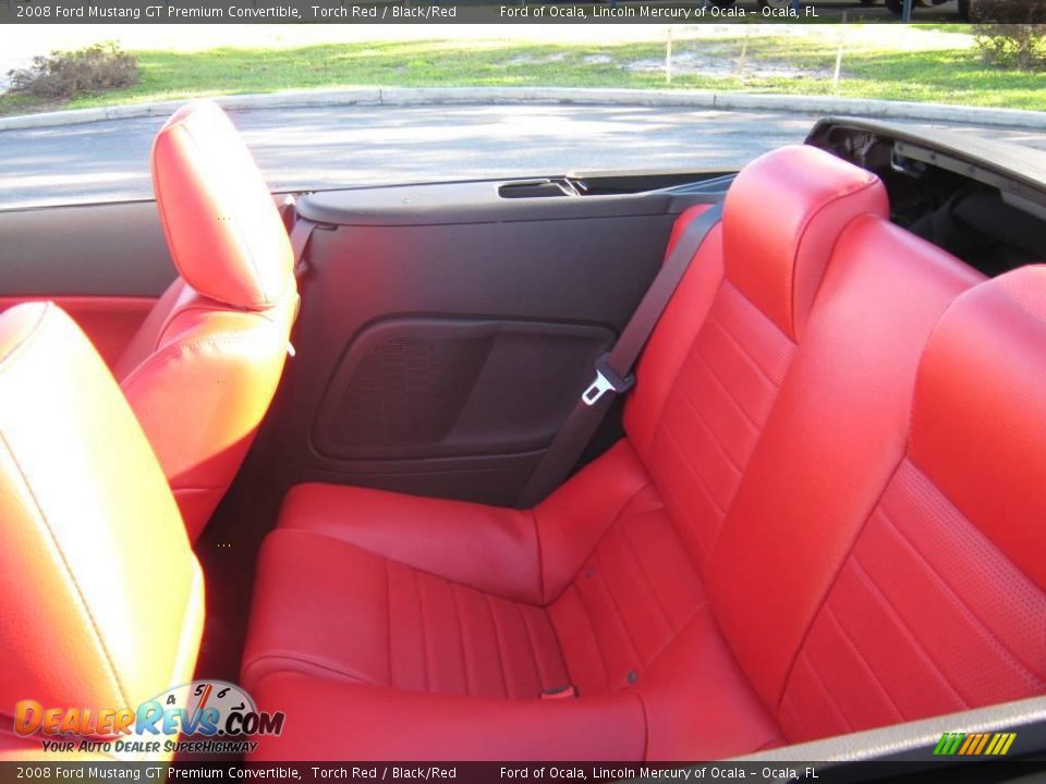 2008 Ford Mustang GT Premium Convertible Torch Red / Black/Red Photo #19
