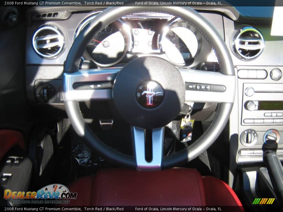 2008 Ford Mustang GT Premium Convertible Torch Red / Black/Red Photo #20