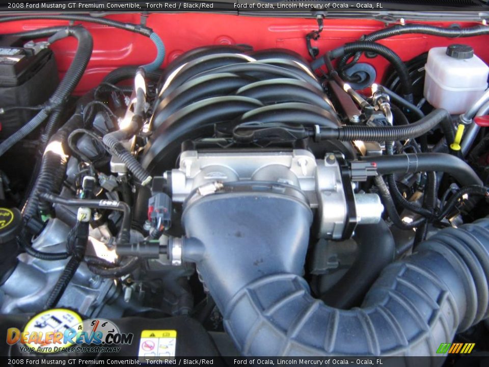 2008 Ford Mustang GT Premium Convertible Torch Red / Black/Red Photo #25