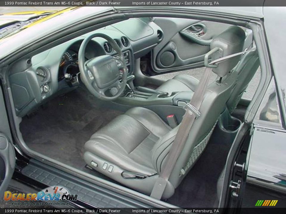 Dark Pewter Interior - 1999 Pontiac Firebird Trans Am WS-6 Coupe Photo #3