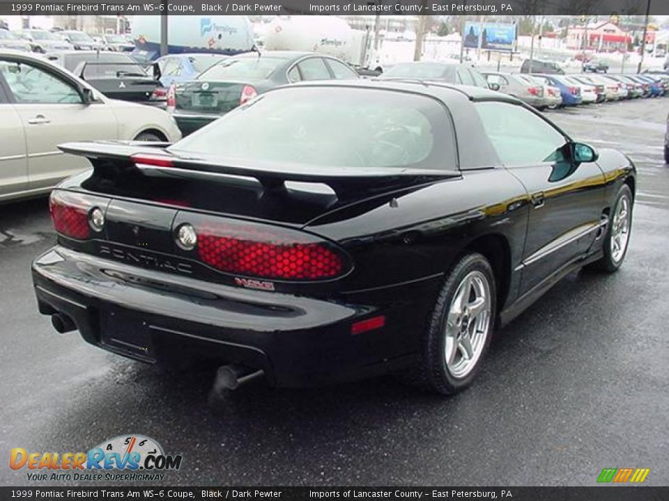1999 Pontiac Firebird Trans Am WS-6 Coupe Black / Dark Pewter Photo #6