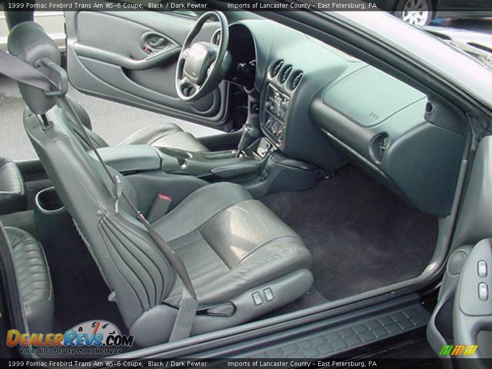 1999 Pontiac Firebird Trans Am WS-6 Coupe Black / Dark Pewter Photo #10