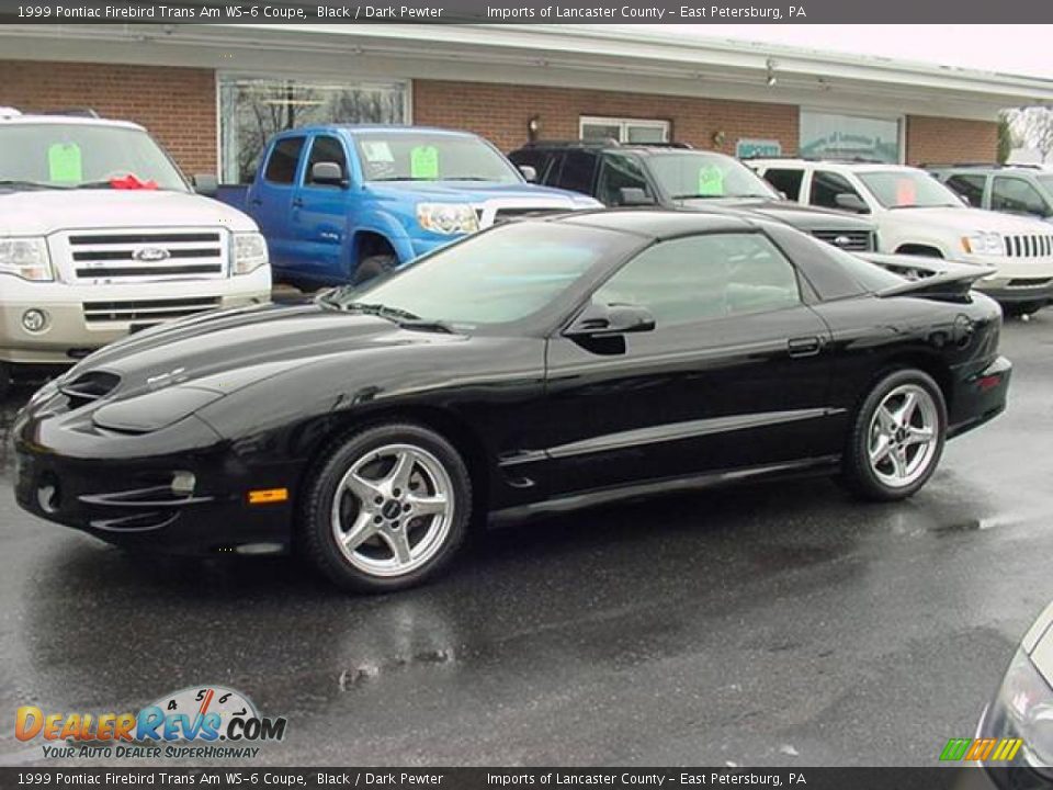 1999 Pontiac Firebird Trans Am WS-6 Coupe Black / Dark Pewter Photo #16