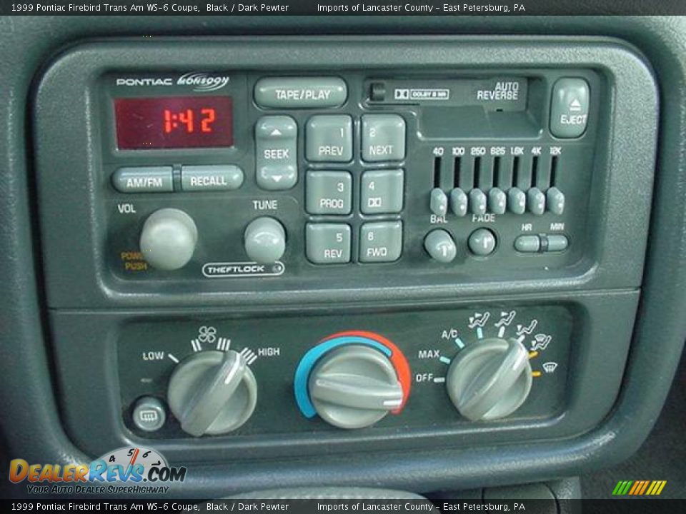 Audio System of 1999 Pontiac Firebird Trans Am WS-6 Coupe Photo #21