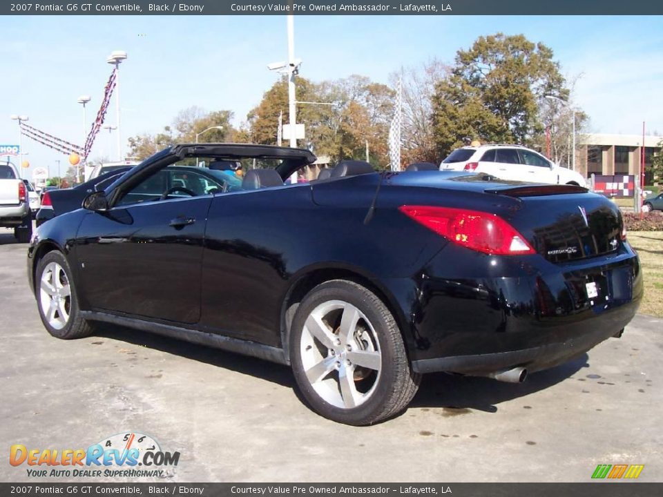 2007 Pontiac G6 GT Convertible Black / Ebony Photo #3