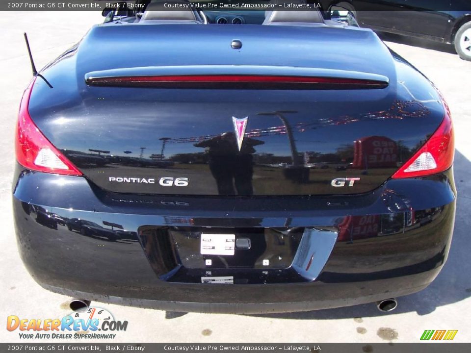 2007 Pontiac G6 GT Convertible Black / Ebony Photo #4