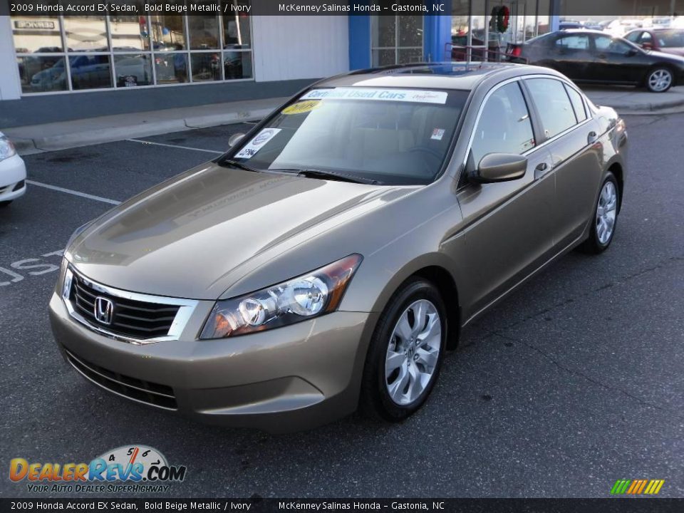 2009 Honda Accord EX Sedan Bold Beige Metallic / Ivory Photo #1