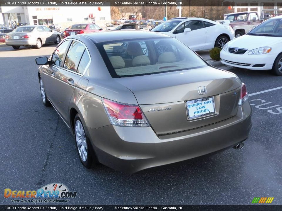 2009 Honda Accord EX Sedan Bold Beige Metallic / Ivory Photo #2