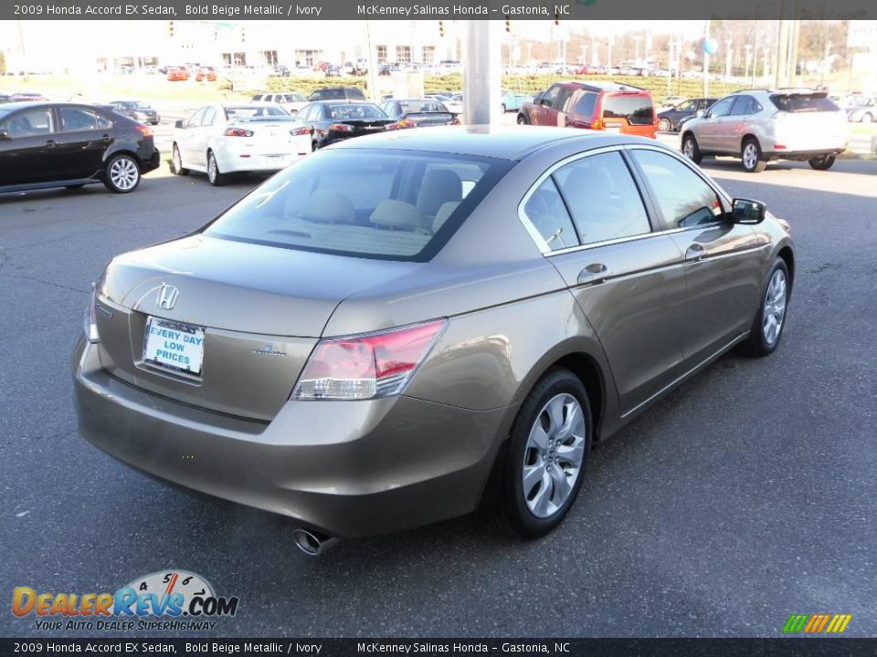 2009 Honda Accord EX Sedan Bold Beige Metallic / Ivory Photo #4