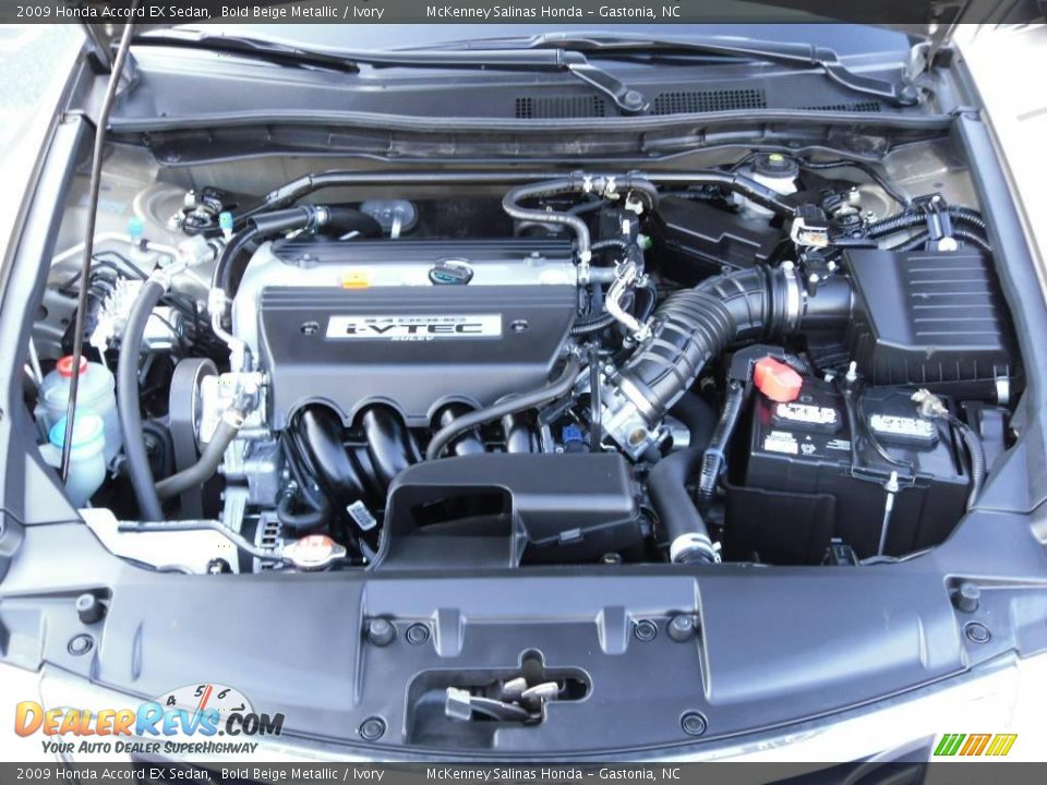 2009 Honda Accord EX Sedan Bold Beige Metallic / Ivory Photo #19