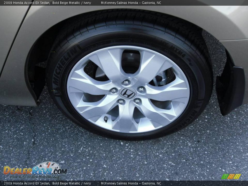 2009 Honda Accord EX Sedan Bold Beige Metallic / Ivory Photo #29