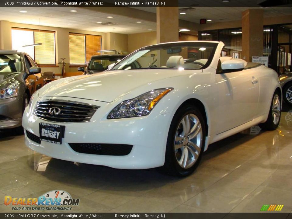 2009 Infiniti G 37 Convertible Moonlight White / Wheat Photo #1