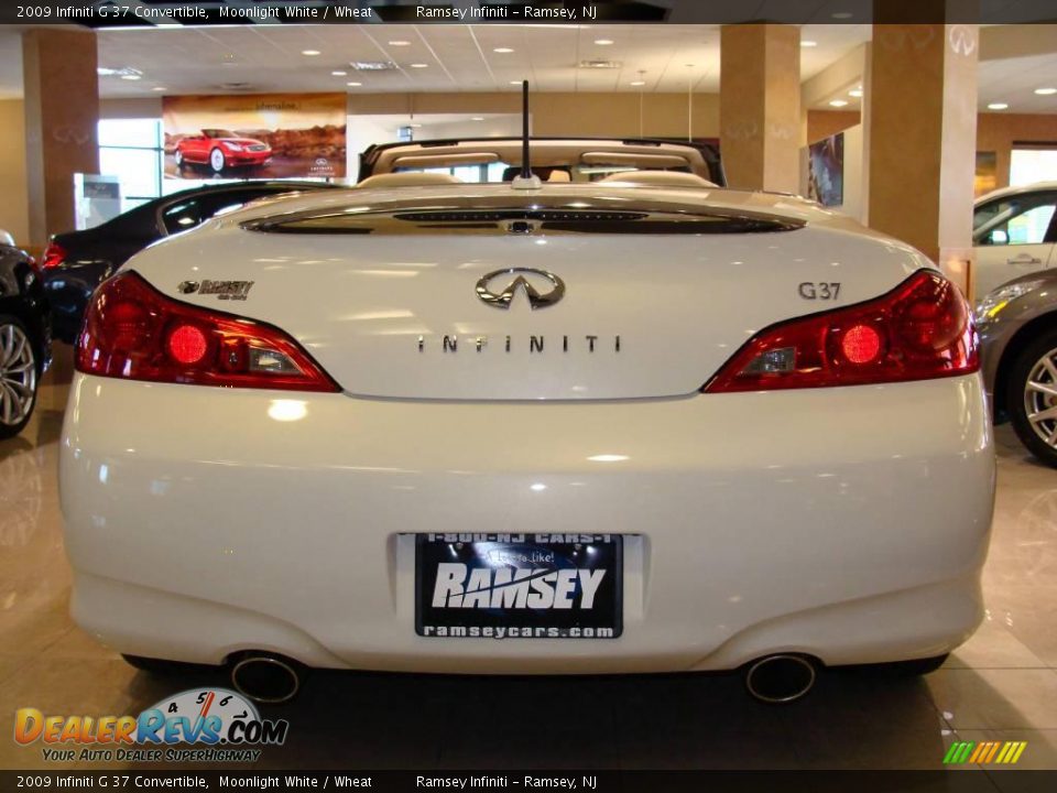 2009 Infiniti G 37 Convertible Moonlight White / Wheat Photo #7