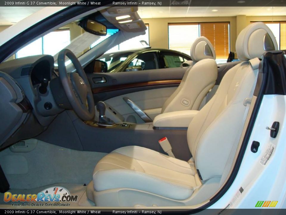 2009 Infiniti G 37 Convertible Moonlight White / Wheat Photo #9