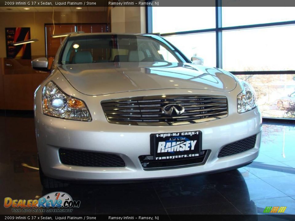 2009 Infiniti G 37 x Sedan Liquid Platinum / Stone Photo #1