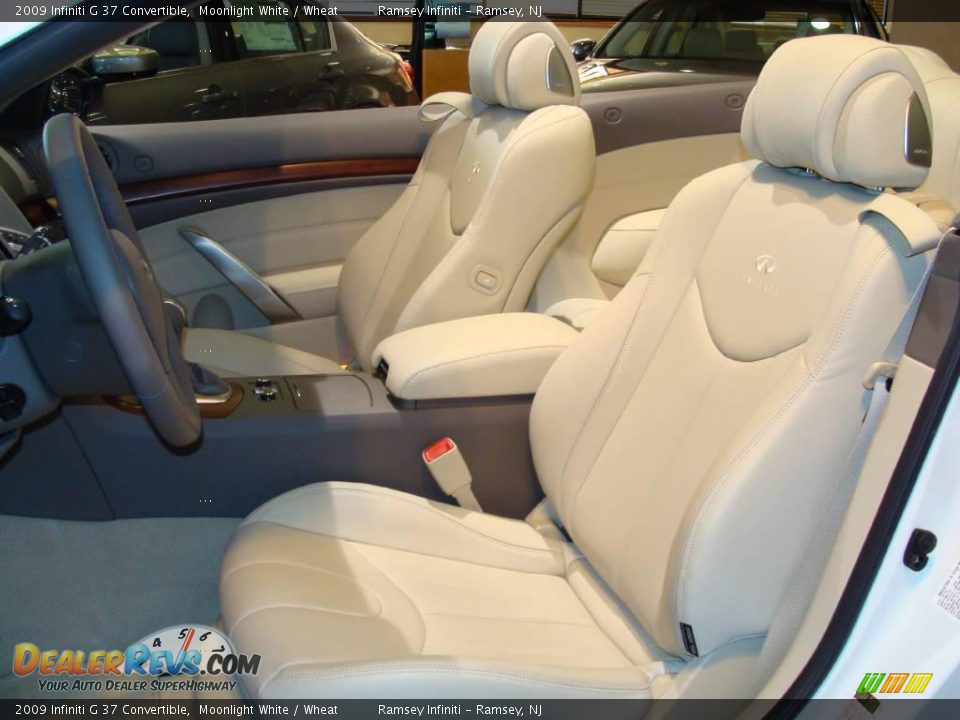 2009 Infiniti G 37 Convertible Moonlight White / Wheat Photo #11