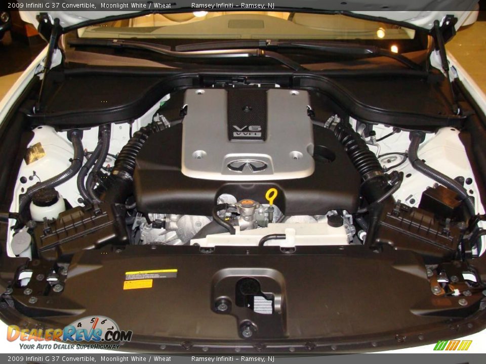 2009 Infiniti G 37 Convertible Moonlight White / Wheat Photo #15