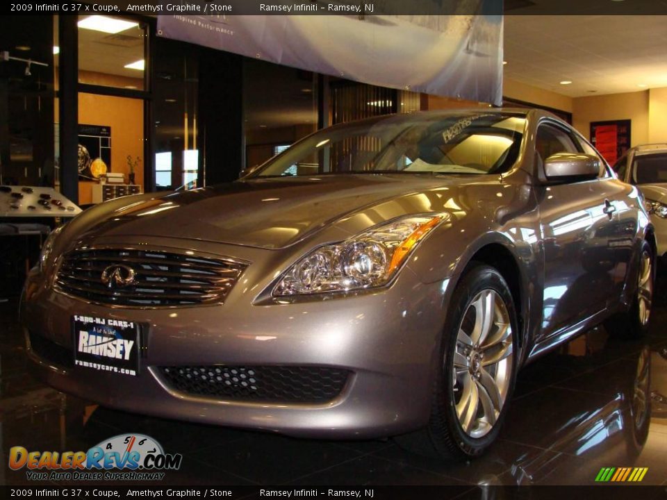 2009 Infiniti G 37 x Coupe Amethyst Graphite / Stone Photo #1