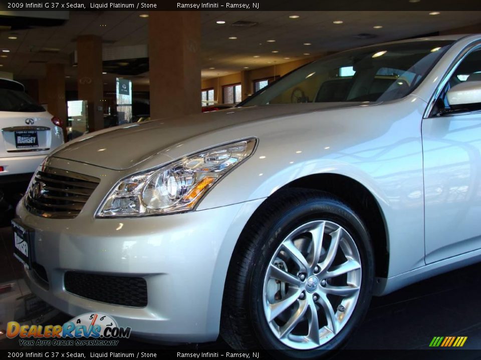 2009 Infiniti G 37 x Sedan Liquid Platinum / Stone Photo #2
